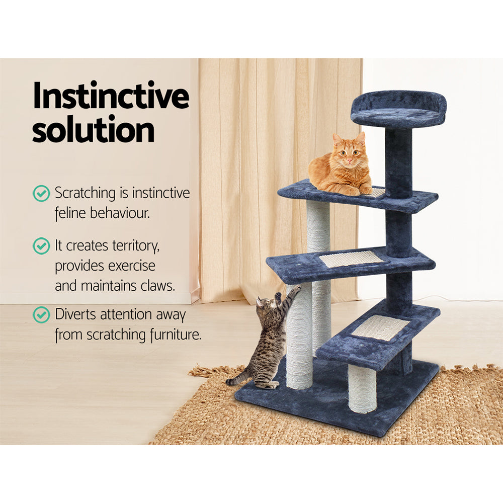 i.Pet Cat Tree 100cm Scratching Post Scratcher Tower Wood Condo House Trees Bed