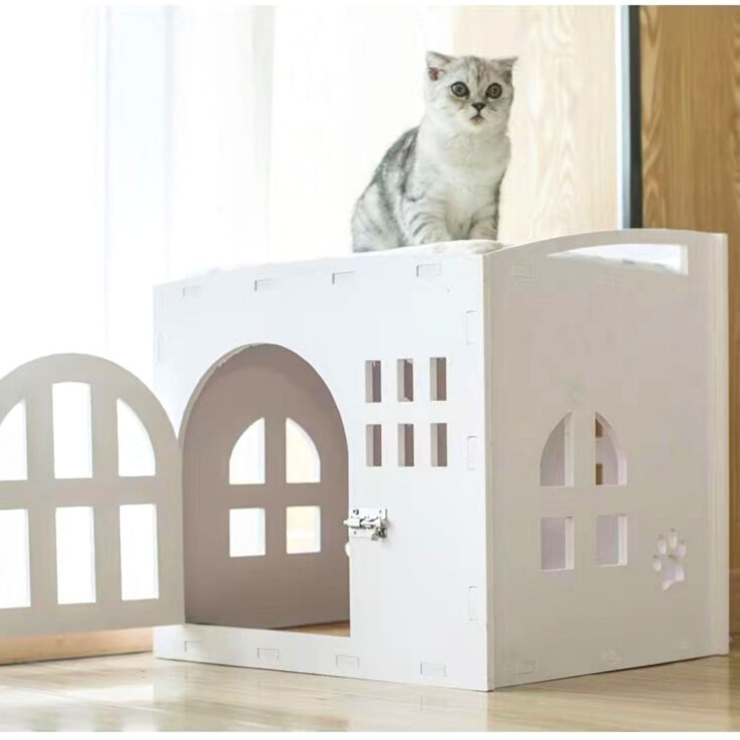 Floofi Box House White (S) - PT-PH-191-GF