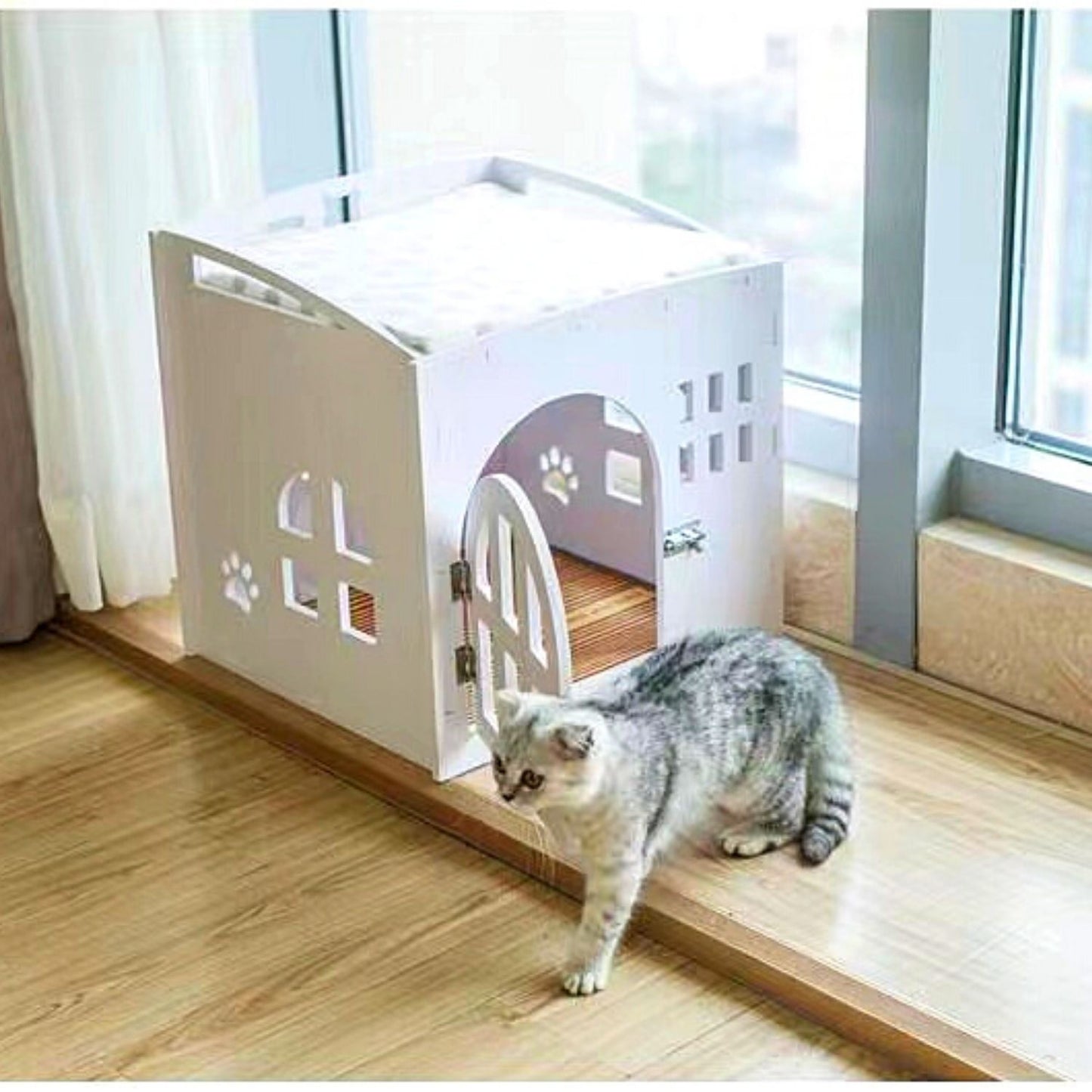 Floofi Box House White (S) - PT-PH-191-GF