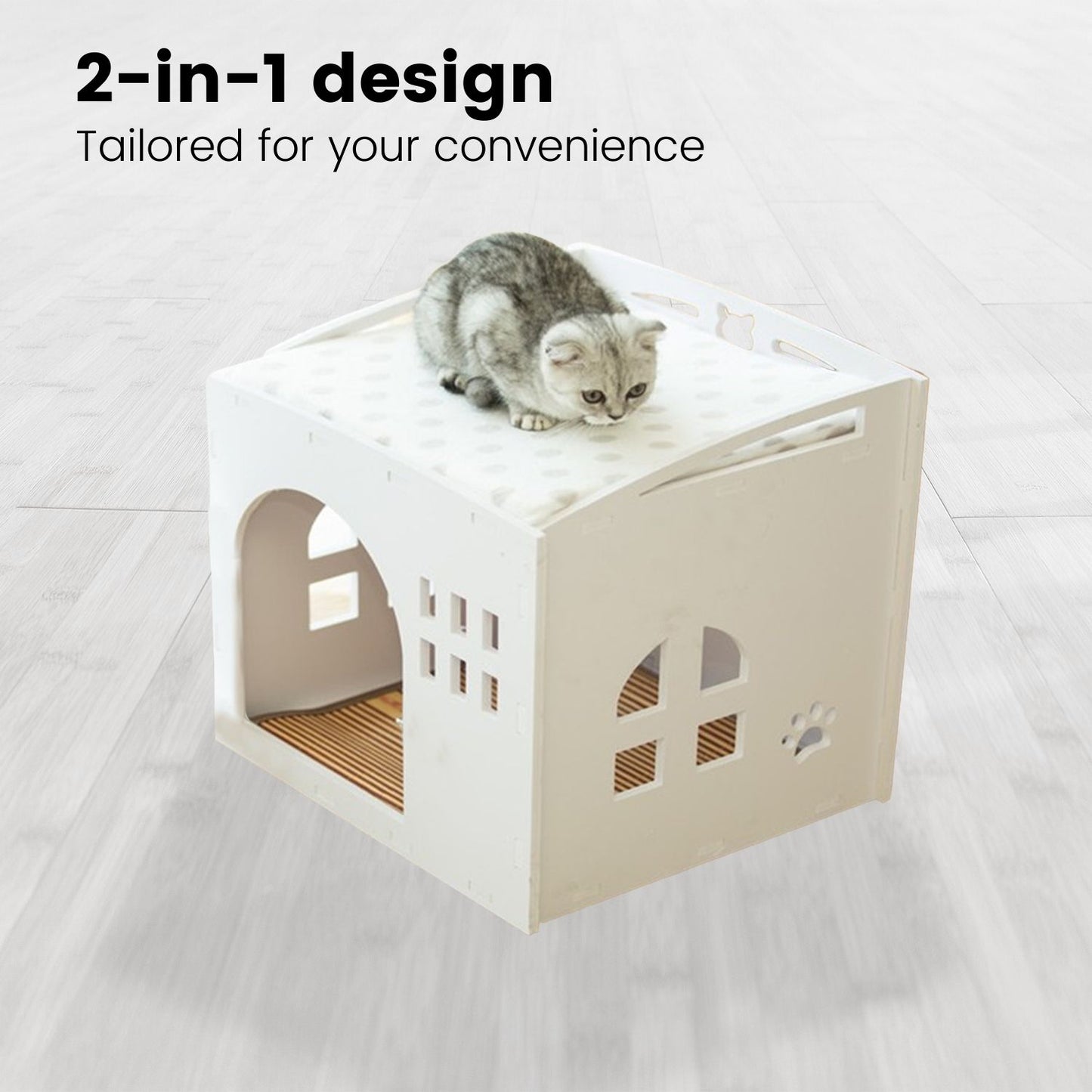 Floofi Box House White (S) - PT-PH-191-GF