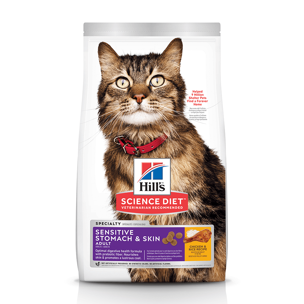 Hill's - Science Diet - Adult Cat - Sensitive Stomach & Skin - 1.58kg