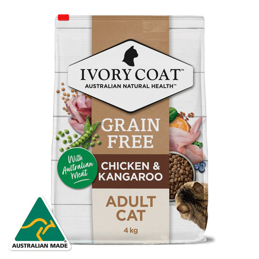 Ivory Coat - Adult Cat - GRAIN FREE - Chicken & Kangaroo - 2kg