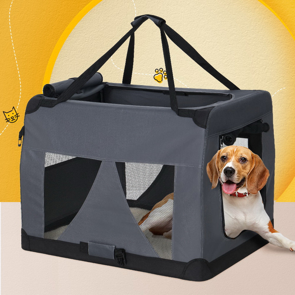 i.Pet Pet Carrier Soft Crate Dog Cat Travel Portable Cage Kennel Foldable 4XL