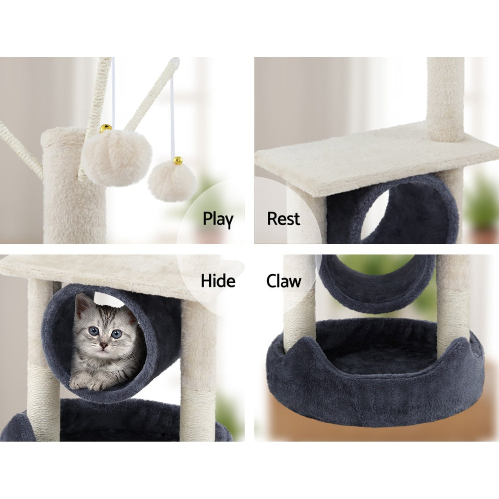 i.Pet Cat Tree Scratching Post 76cm Scratcher Tower Condo House Hanging toys