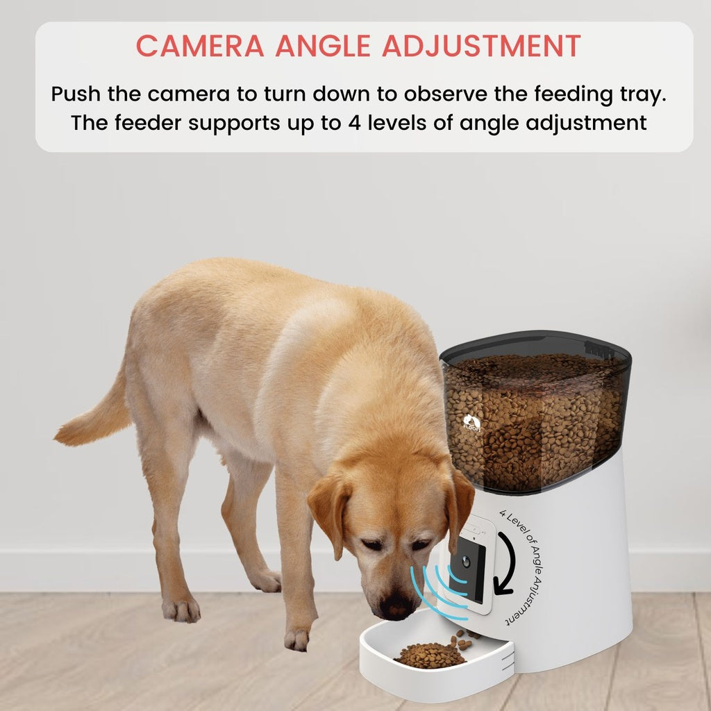 Floofi Smart Pet Feeder with Camera - White - FI-FD-109-CX