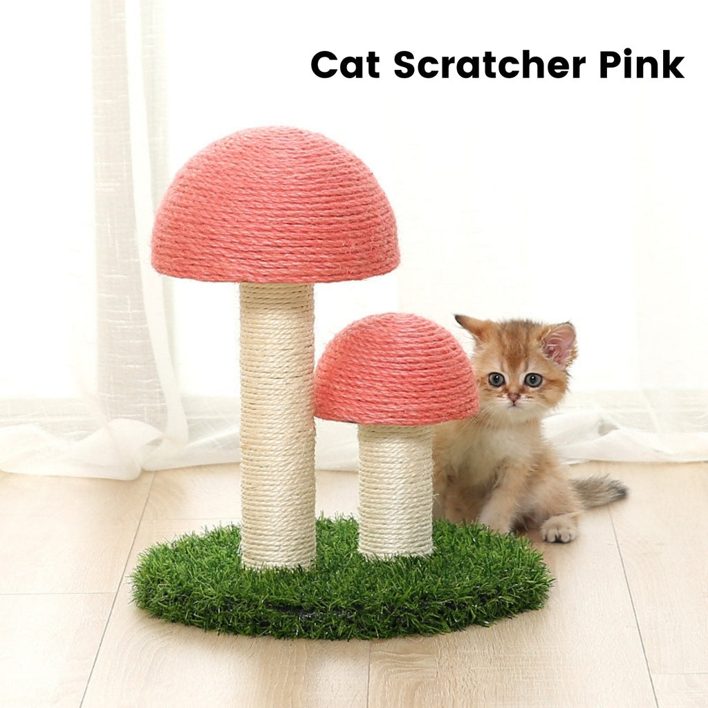 Floofi Mushroom Cat Scratcher (33cm Pink) FI-CT-105-RN / FI-CT-105-MM