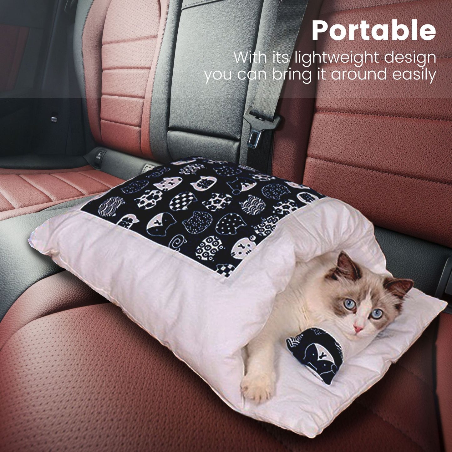 Floofi Pet Sleeping Bag (L size Fortune Cat) FI-PB-102-KT