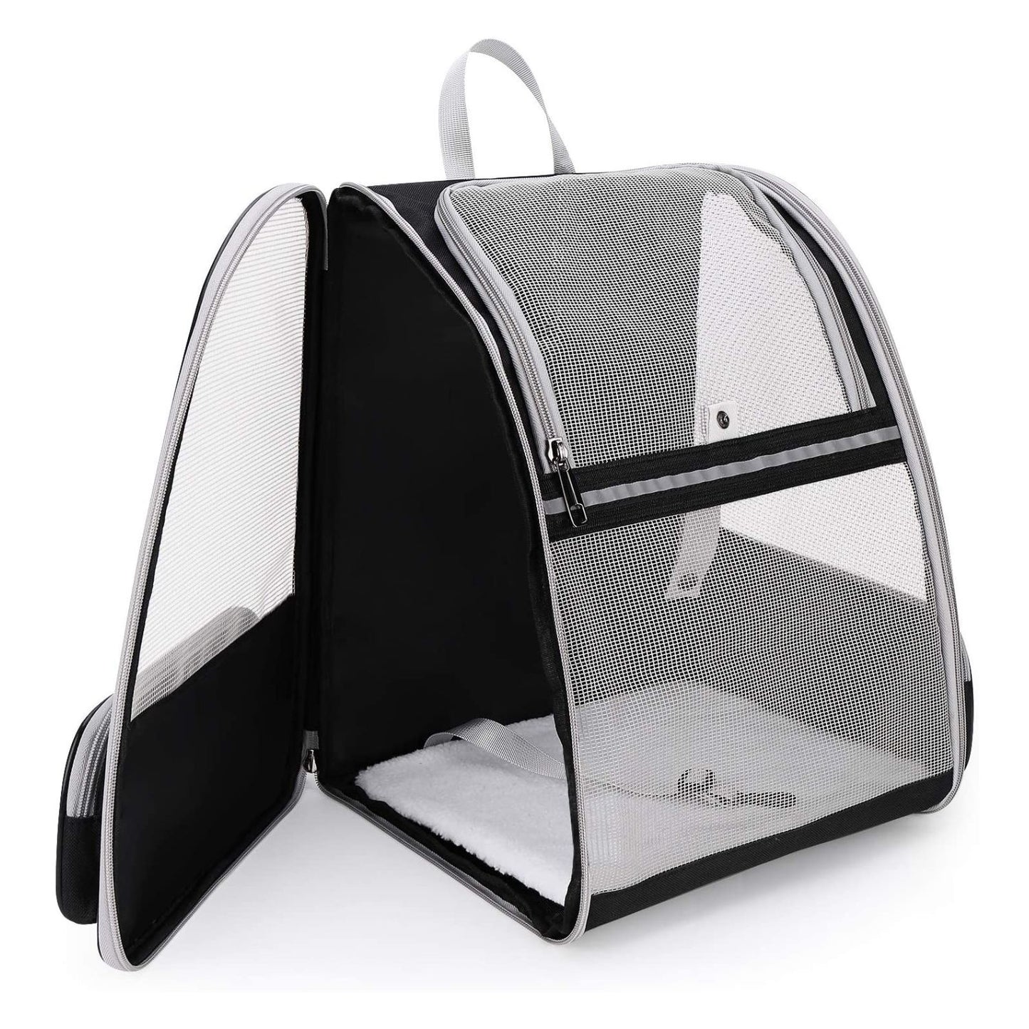 Floofi Pet Backpack -Model 1 (Black) FI-BP-100-FCQ