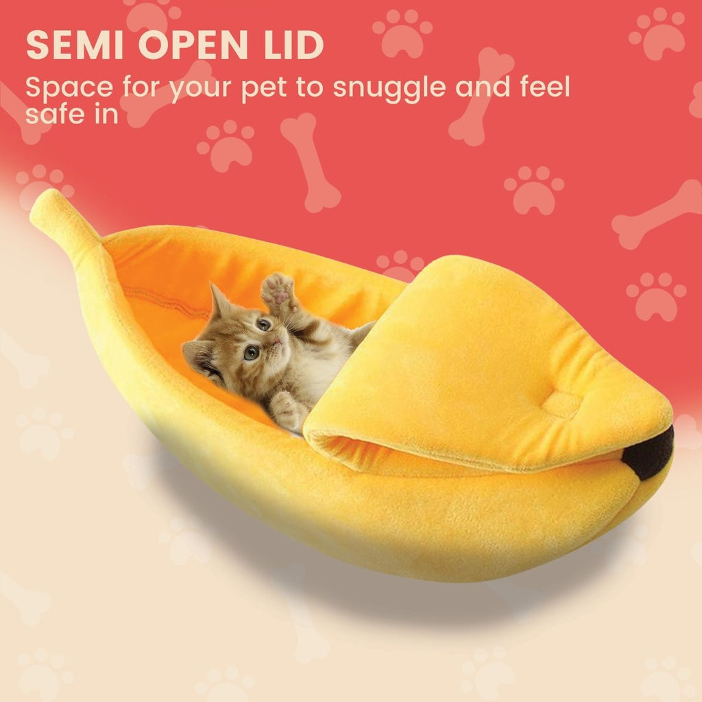 Floofi Banana Pet Bed (M Yellow) - PT-PB-192-QQQ