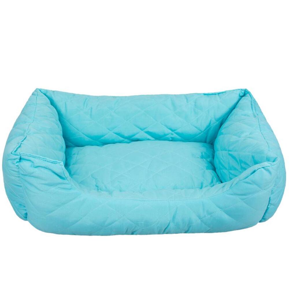 Floofi Rectangular Pet Bed Polyester (Blue) - PT-PB-238-RN