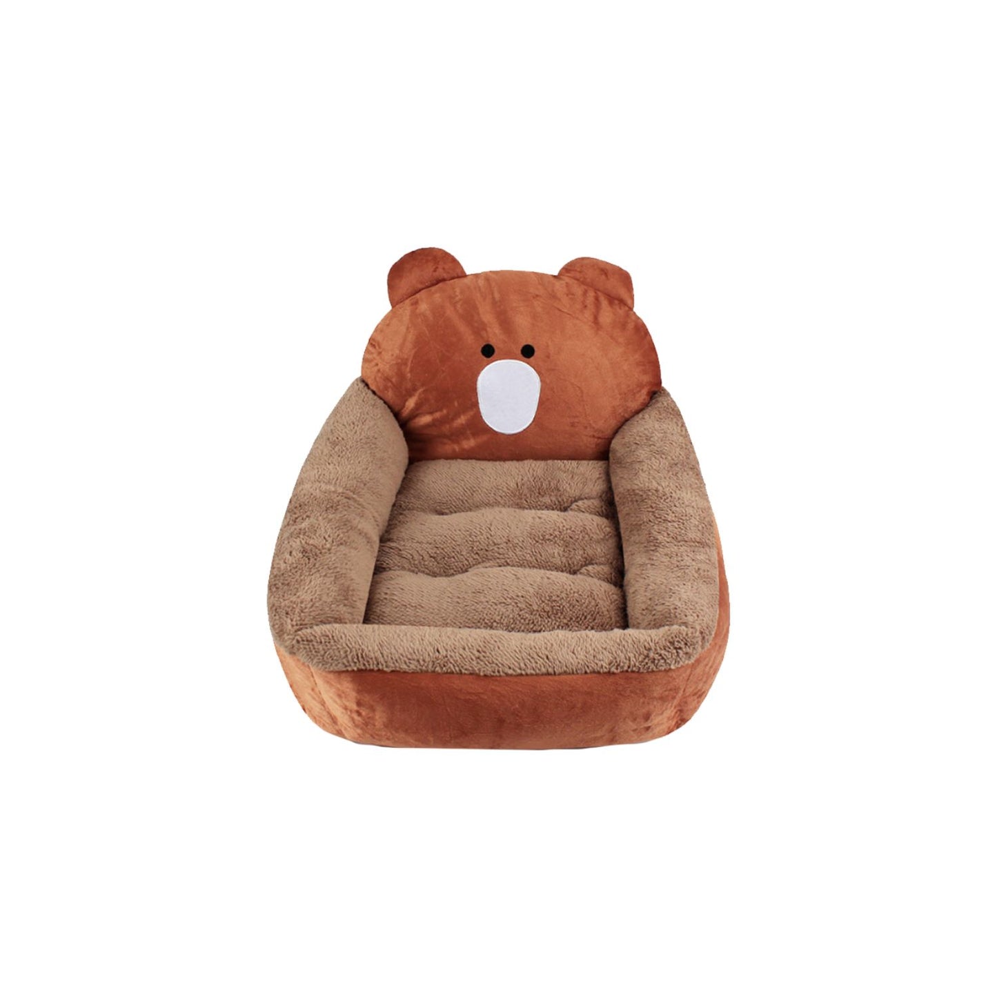 Floofi Pet Bed 3D Cartoon Square Bear (S Brown) PT-PB-260-YMJ