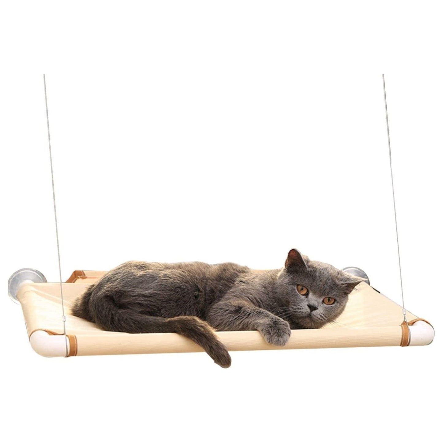 Floofi Cat Window Perch Hammock (Beige) PT-HM-101-QQQ