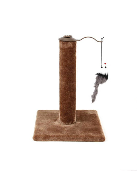 YES4PETS Cat Kitten Single Scratching Post with Toy-Brown