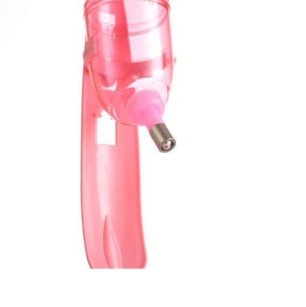 YES4PETS Dog Cat Guinea Pig Water Food Feeder Rabbit Bowl Dispenser Bottle-Pink
