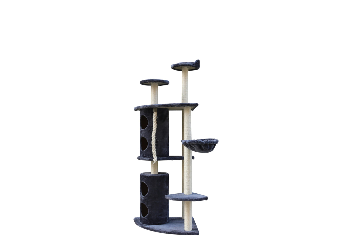 YES4PETS 170cm XL Multi Level Cat Scratching Post Tree Post Furniture House Tower - Grey