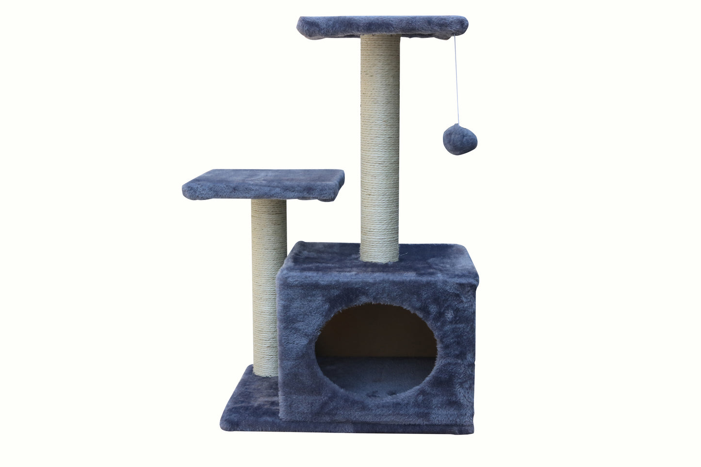 YES4PETS 71cm Grey Cat Scratching Tree Scratcher Post Pole Furniture Gym House