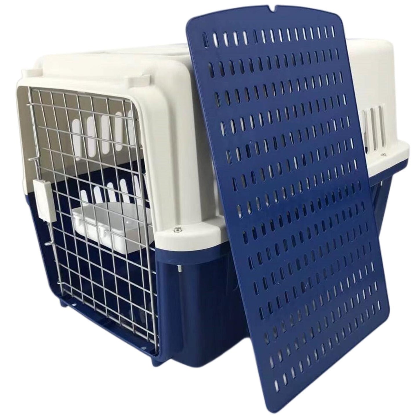 YES4PETS XL Dog Puppy Cat Crate Pet Rabbit Parrot Airline Carrier Cage W Bowl & Tray 72x53x53cm