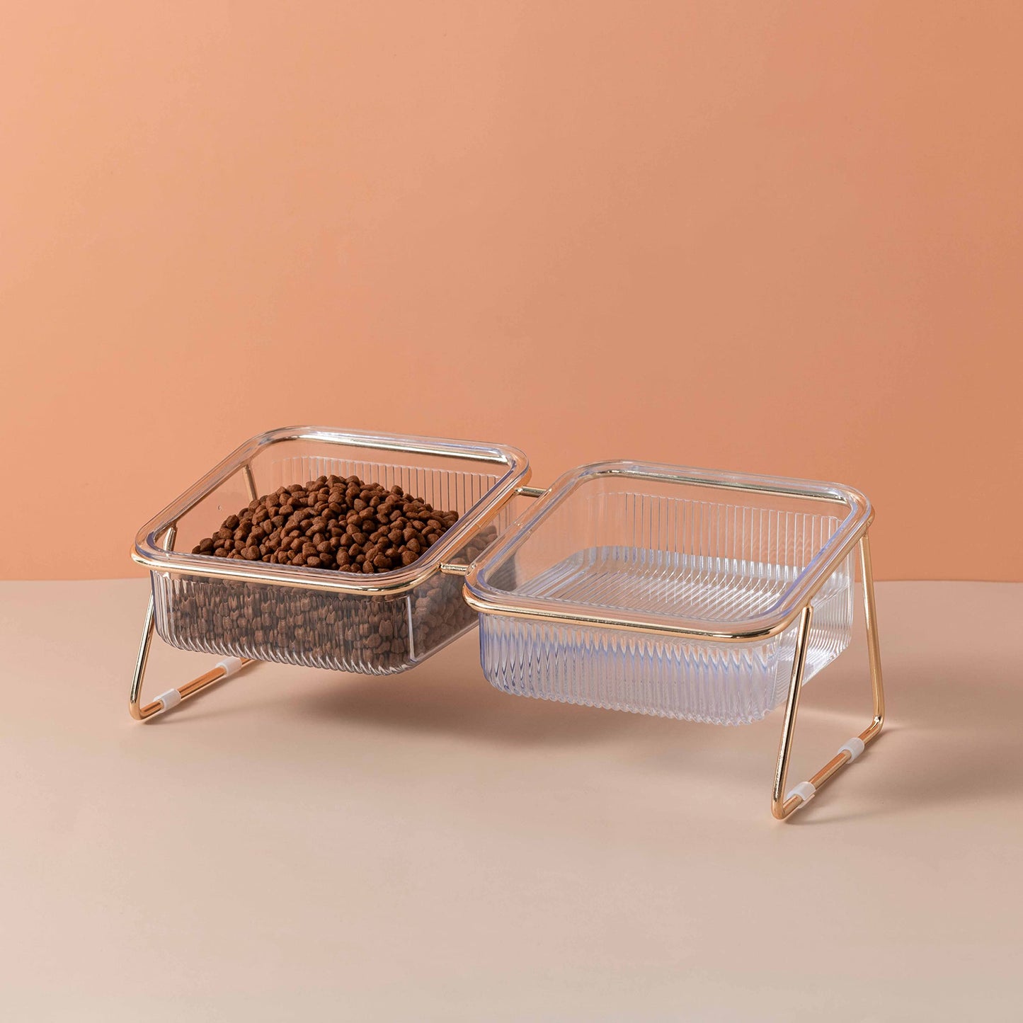 Pet Dog Cat Puppy Food Water Bowls Feeding Dishes 2 Large Bowl Dishwasher Safe