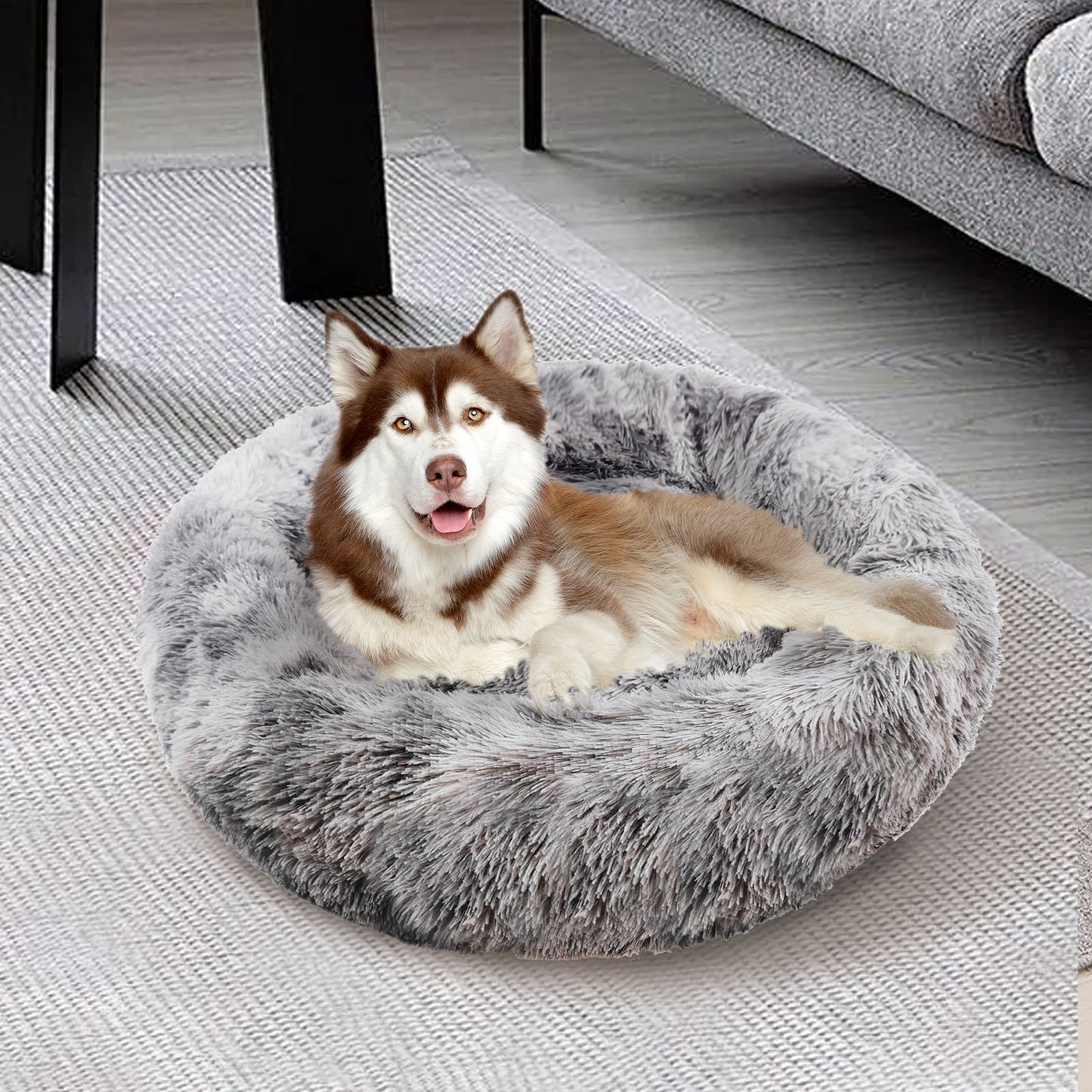 Pawfriends Pet Bed Dog Cat Calming Bed Sleeping Comfy Cave Washable Mat Extra Large 100cm