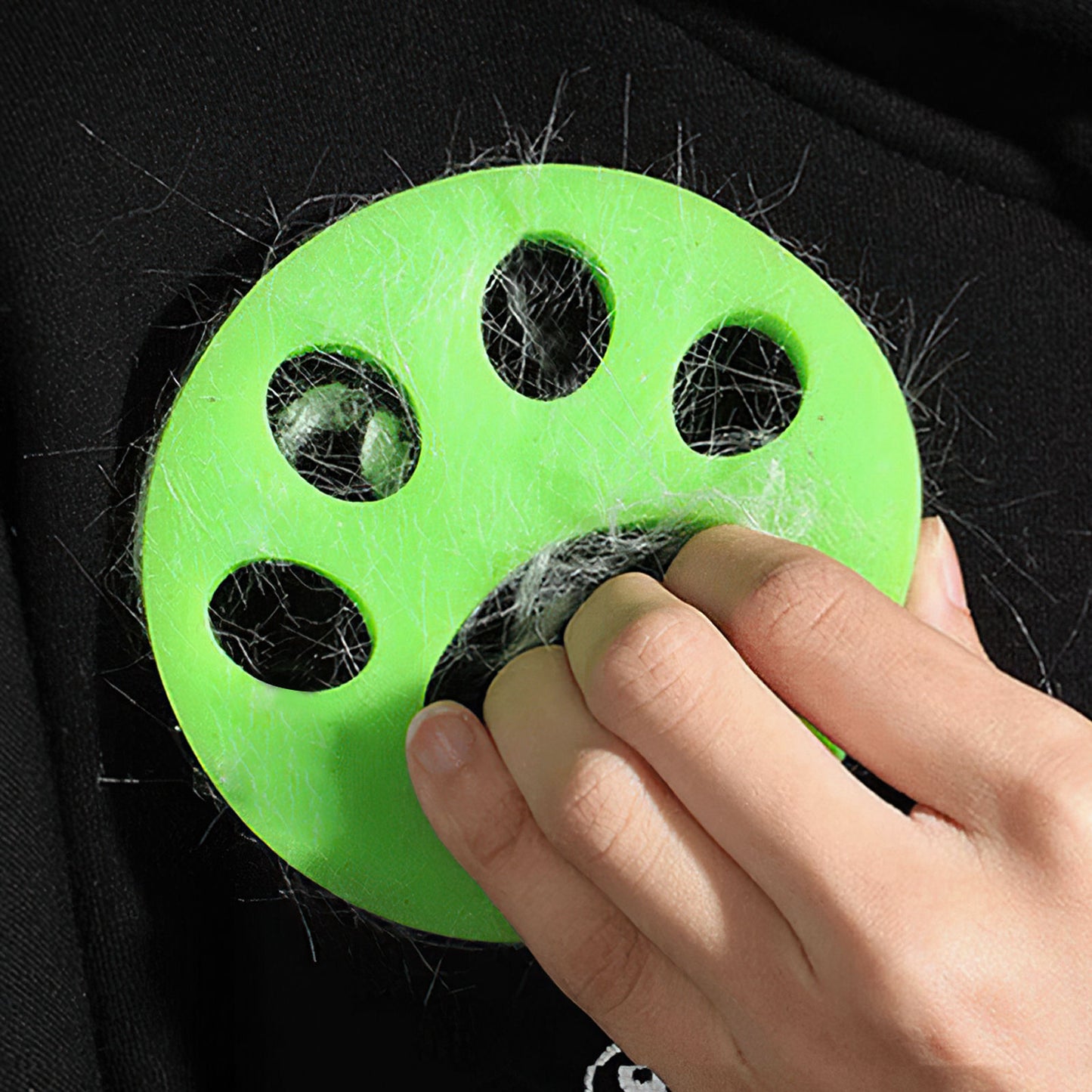 Pawfriends Soft Pet Hair Remover Clothes Cleaning Lint Catcher Solid Laundry Ball Green