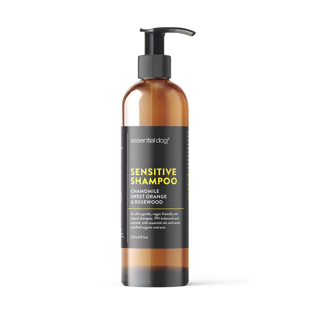 Natural Sensitive Dog Shampoo (Chamomile, Sweet Orange & Rosewood)