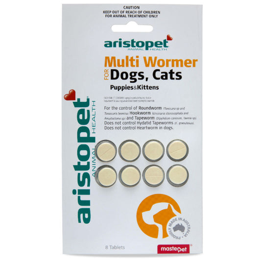 Aristopet - Multi Wormer Dogs & Cats - 8 tablets