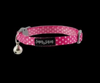 Dan & Sam - Cat - Adjustable Safety Collar - 20-30cm - Pink Mania